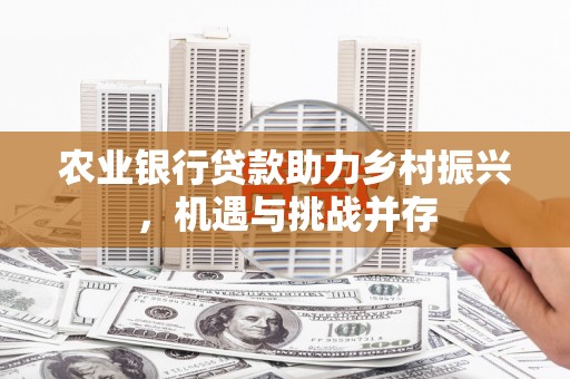 北碚农业银行贷款助力乡村振兴，机遇与挑战并存