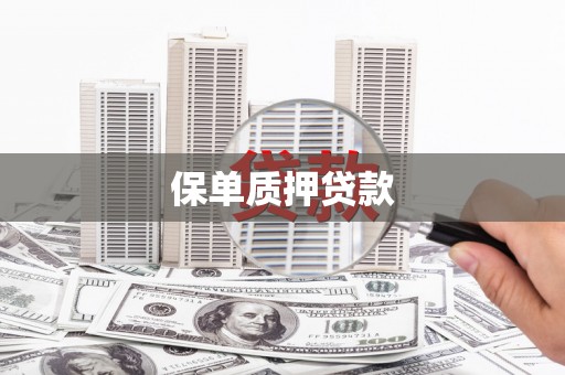 北碚保单质押贷款